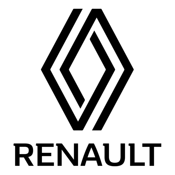 rombo nero con scritta "RENAULT".